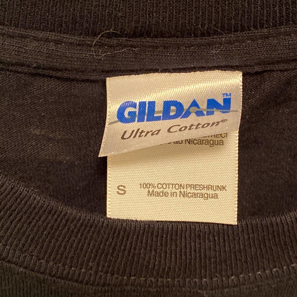 Gildan Black Groverfield T-shirt - Unisex S - Picture 3 of 4